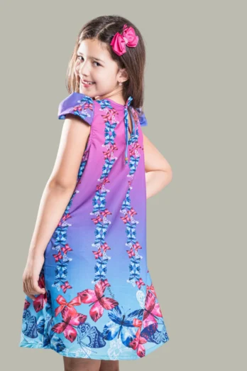 Vestido Infantil Borboletas Encantadas