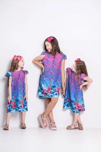 Vestido Infantil Borboletas Encantadas