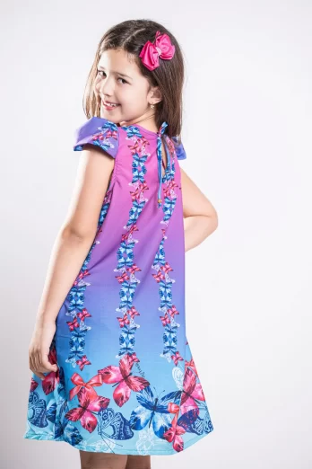 Vestido Infantil Borboletas Encantadas